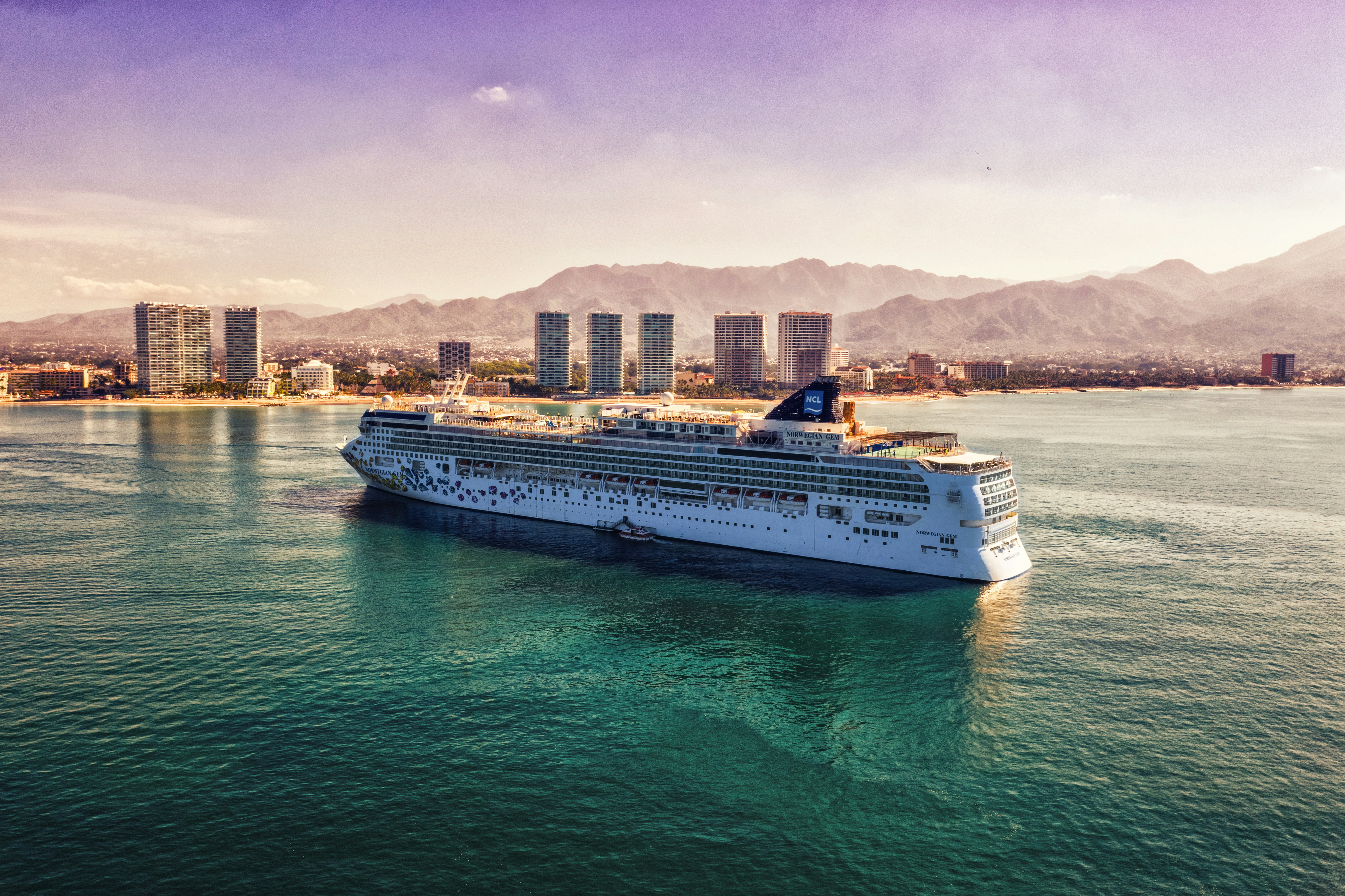 Cruise ship in the harbor