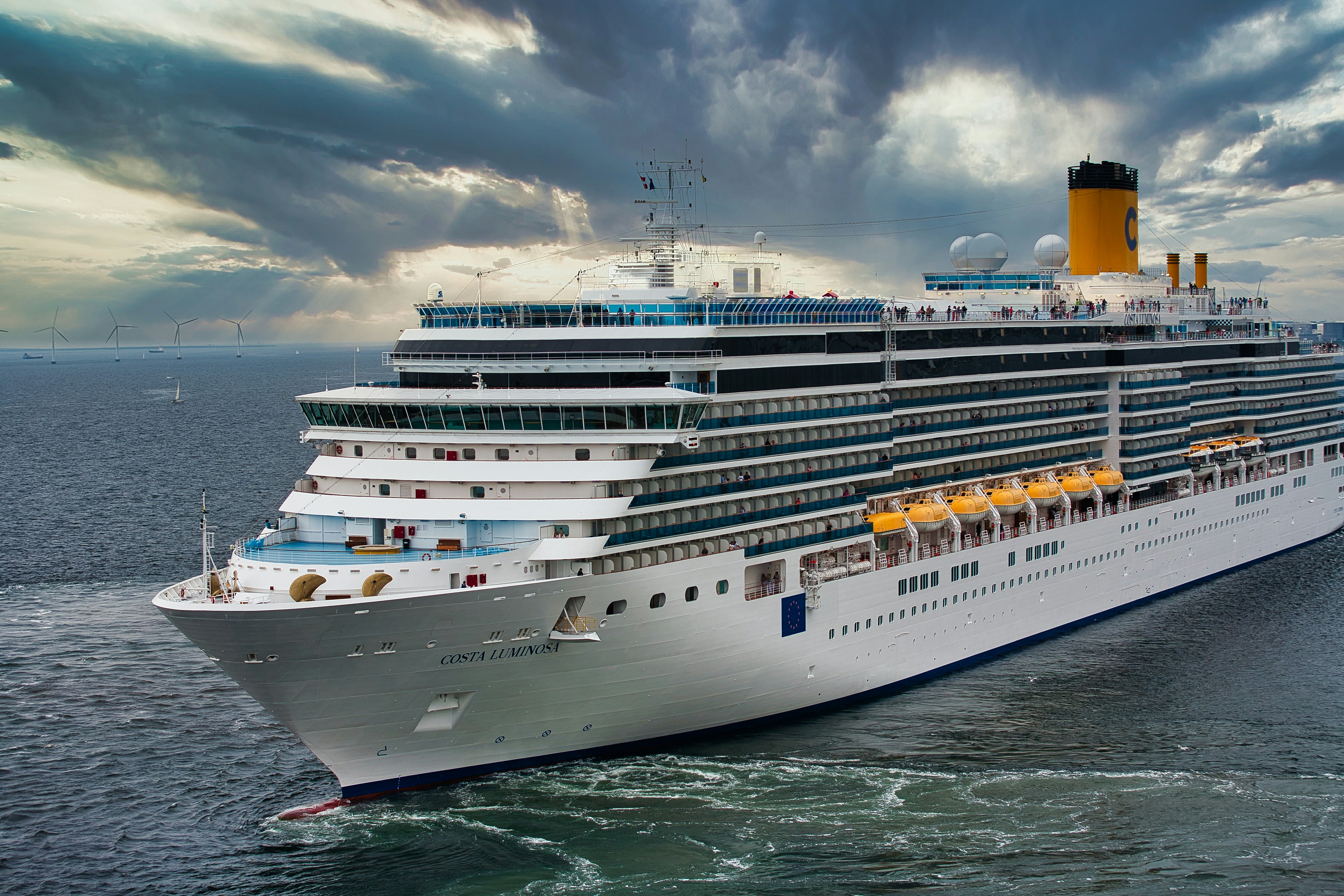 Cruise ship in the harbor